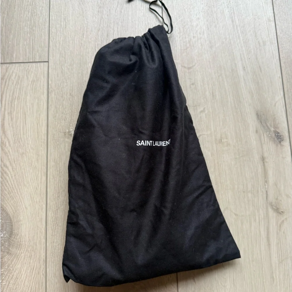 Saint Laurent Authentic Black Leather Waist Belt with Tassel. Size S - Picture 7 of 7